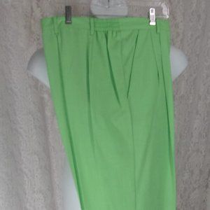 Sag Harbor Apple Green Pants Slacks Size 12  NWOT